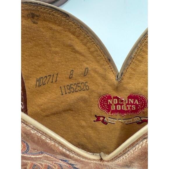 Nocona Legacy MD2711 Western Boots Mens Size 8 D Brown Leather Square Toe - Picture 5 of 6